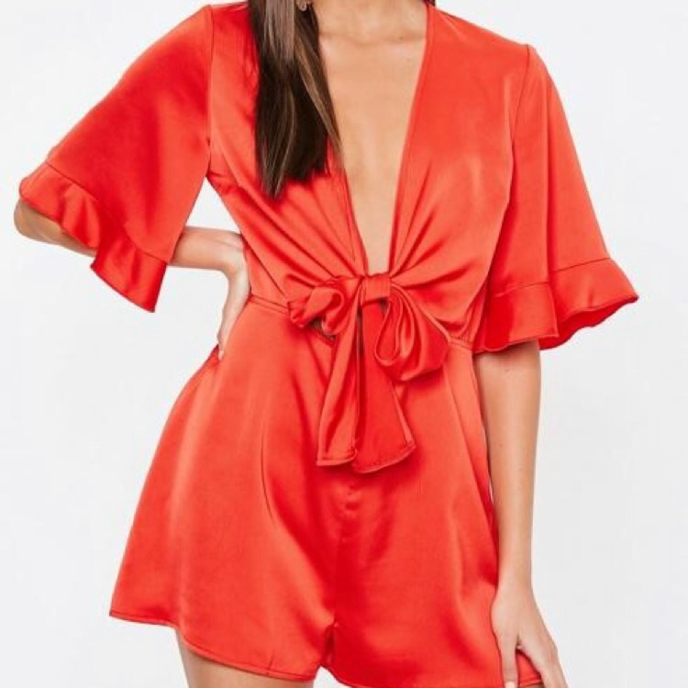 Satin playsuit